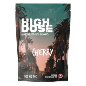 High Dose – cannabis Infused Gummies – Cherry – 500mg/1000mg | Just Cannabis Canada