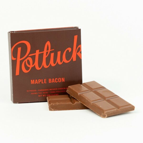 Potluck – Infused Chocolate – Maple Bacon – 300mg THC | Just Cannabis Canada