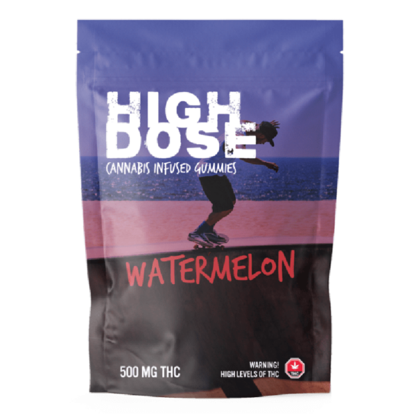 High Dose – cannabis Infused Gummies – Watermelon – 500mg/1000mg | Just Cannabis Canada