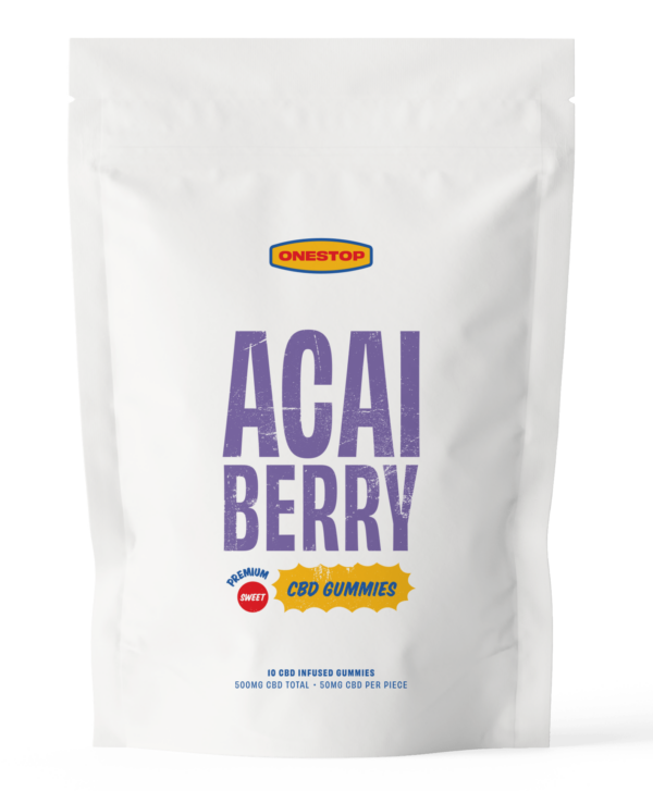 OneStop – Açai Berry CBD Gummies 500mg | Just Cannabis Canada