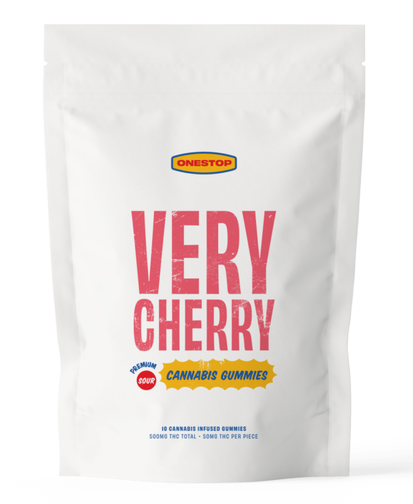 Onestop – Very Cherry THC Gummies 500mg | Just Cannabis Canada