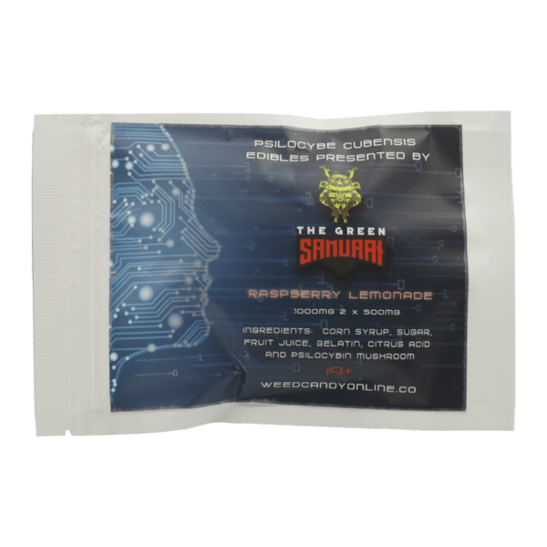 The Green Samurai – Shroom Gummies – Raspberry Lemonade – 1g | Just Cannabis Canada