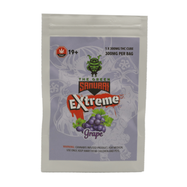 Green Samurai Extreme – Grape Gummy – 300mg THC | Just Cannabis Canada